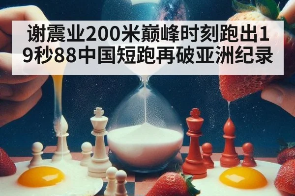 谢震业200米巅峰时刻跑出19秒88中国短跑再破亚洲纪录